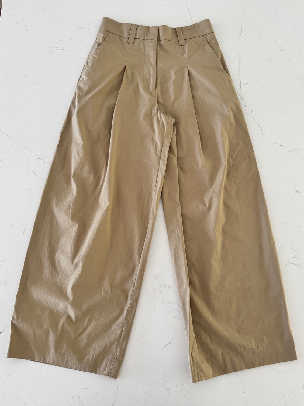 A.L.C. Pleated Wide-Leg Trousers Size 00